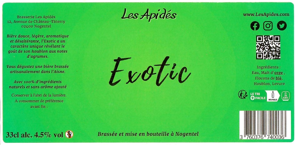 Etiquette BRASSERIE LES APIDES 03