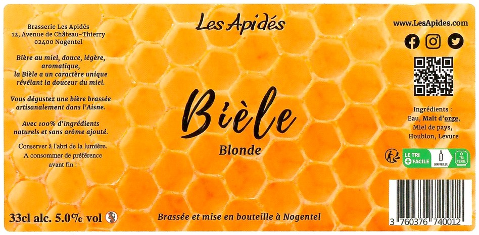 Etiquette BRASSERIE LES APIDES 04
