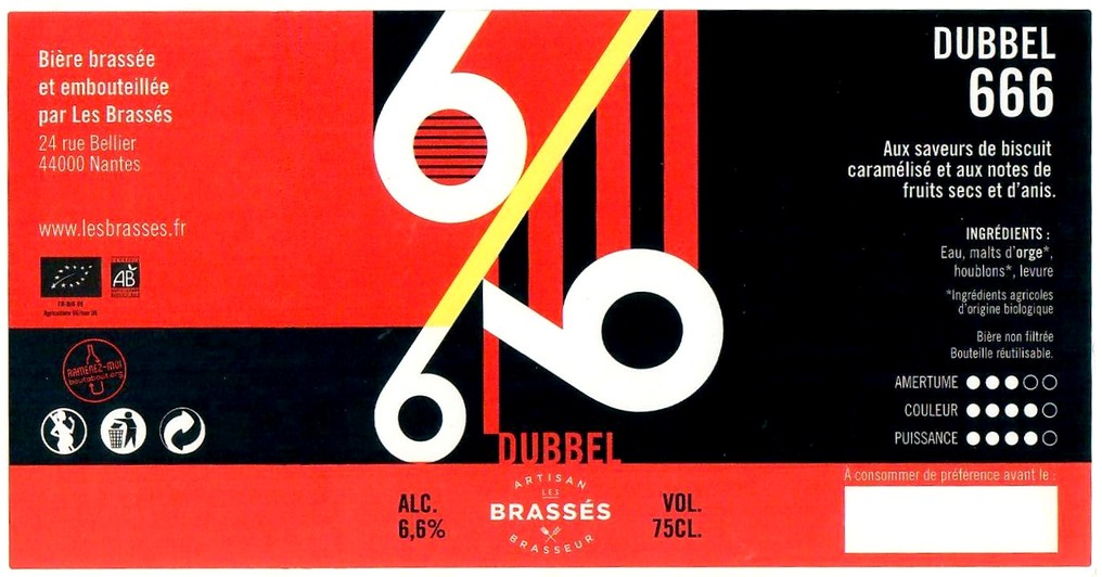 Etiquette BRASSERIE LES BRASSES 08