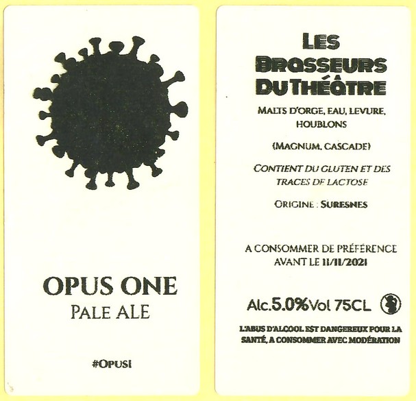 Etiquette BRASSERIE LES BRASSEURS DU THEATRE 10