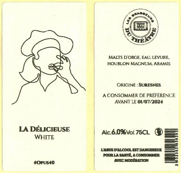 Etiquette BRASSERIE LES BRASSEURS DU THEATRE 16