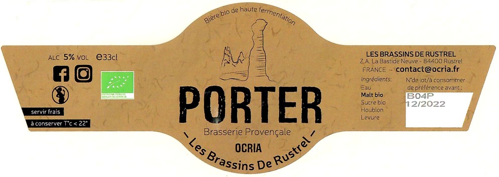 Etiquette BRASSERIE LES BRASSINS DE RUSTREL 11