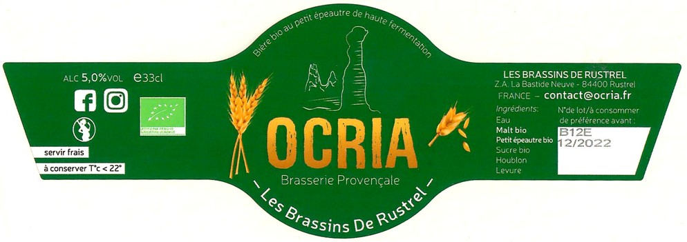 Etiquette BRASSERIE LES BRASSINS DE RUSTREL 12