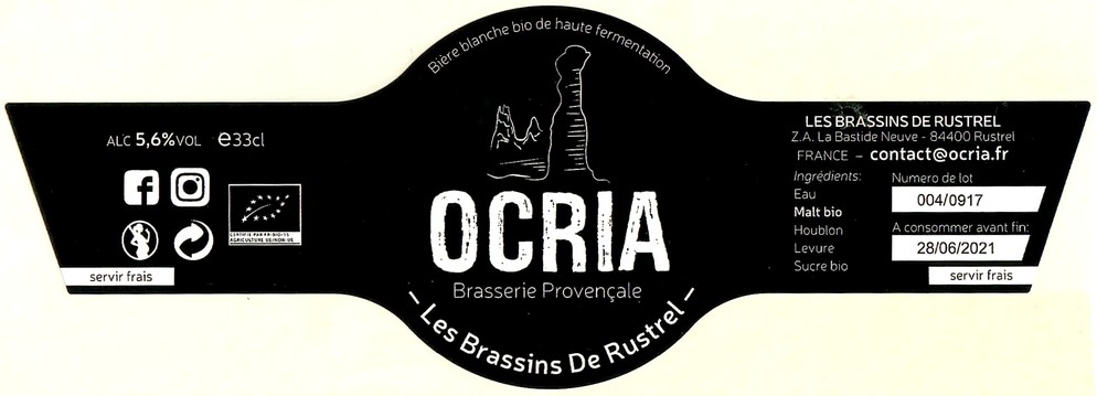 Etiquette BRASSERIE LES BRASSINS DE RUSTREL 13