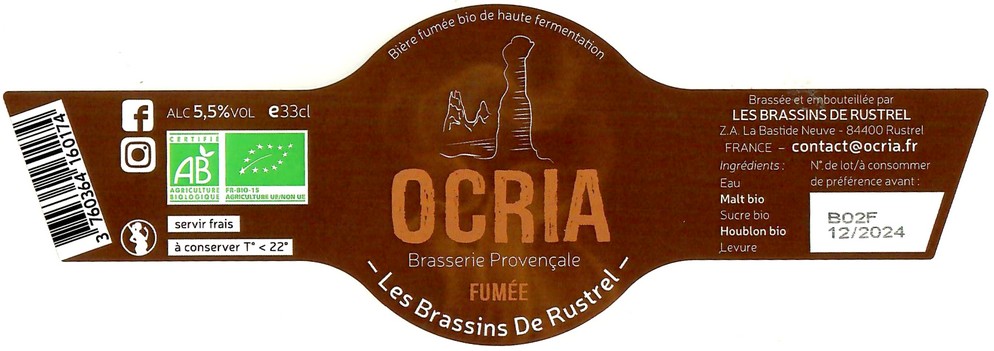 Etiquette BRASSERIE LES BRASSINS DE RUSTREL 14
