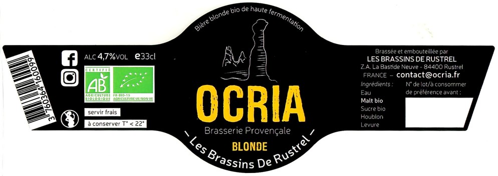 Etiquette BRASSERIE LES BRASSINS DE RUSTREL 15