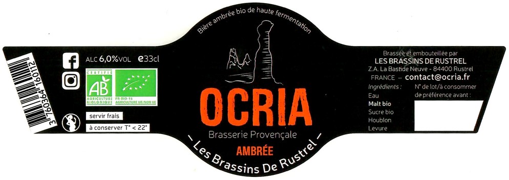 Etiquette BRASSERIE LES BRASSINS DE RUSTREL 18