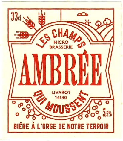 etiquette BRASSERIE LES CHAMPS QUI MOUSSENT 07