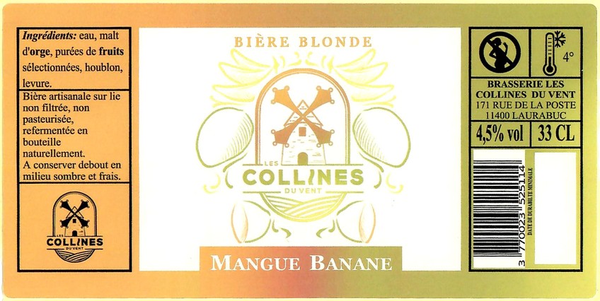 Etiquette BRASSERIE LES COLLINES DU VENT 03