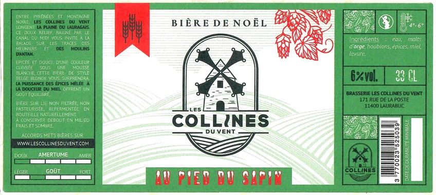 Etiquette BRASSERIE LES COLLINES DU VENT 05