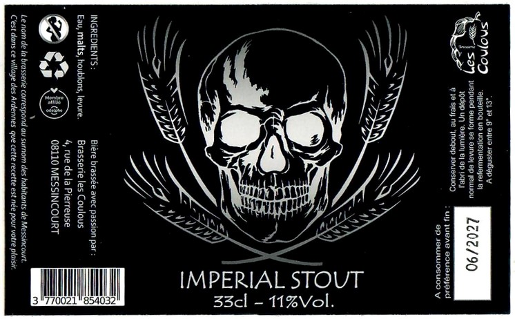 Etiquette BRASSERIE LES COULOUS 01