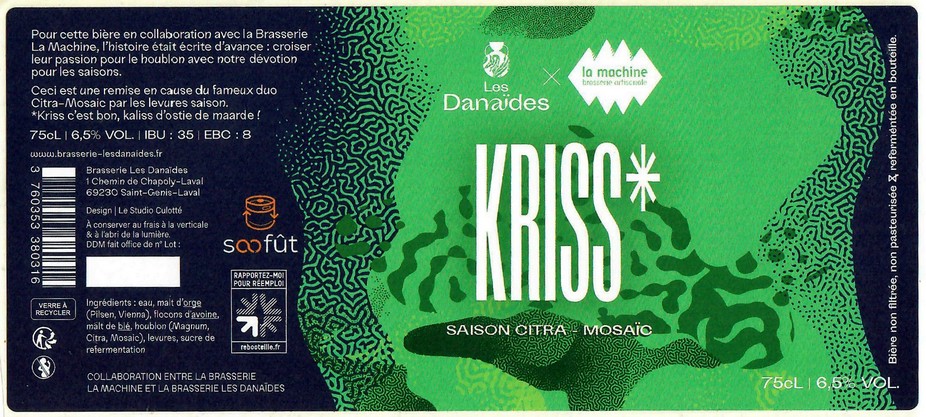 Etiquette BRASSERIE LES DANAIDES 03