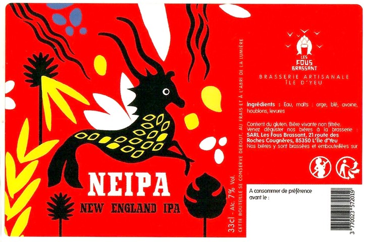 Etiquette BRASSERIE LES FOUS BRASSANT 02