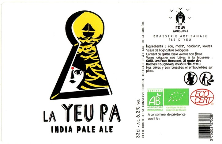 Etiquette BRASSERIE LES FOUS BRASSANT 08