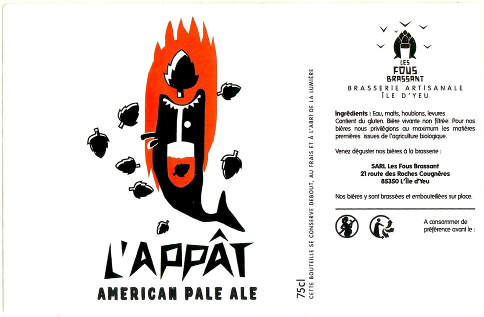 Etiquette BRASSERIE LES FOUS BRASSANT 17
