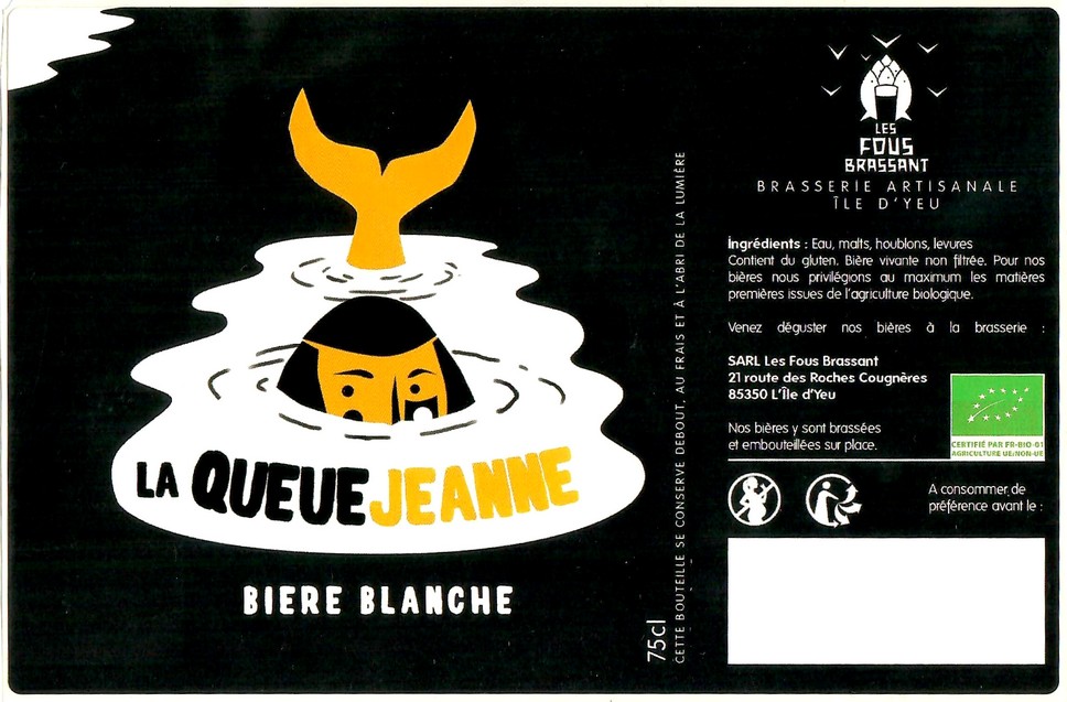 Etiquette BRASSERIE LES FOUS BRASSANT 25