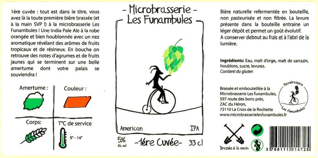 Etiquette BRASSERIE LES FUNAMBULES 03