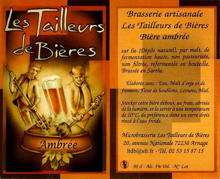 Etiquette BRASSERIE LES TAILLEURS DE BIERES 06
