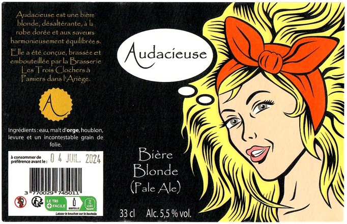 Etiquette BRASSERIE LES TROIS CLOCHERS 02