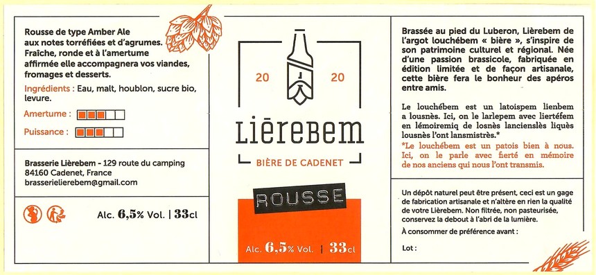 Etiquette BRASSERIE LIEREBEM 03