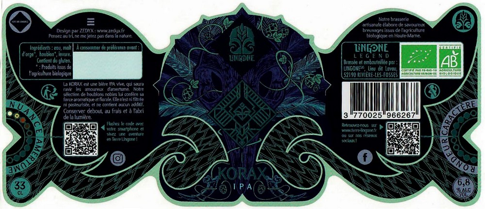 Etiquette BRASSERIE LINGONE 04