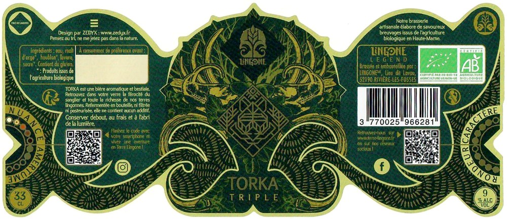 Etiquette BRASSERIE LINGONE 06