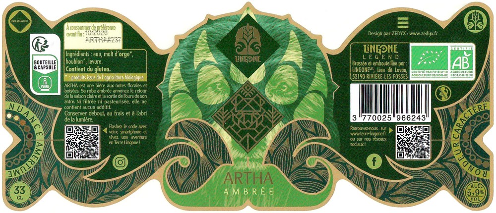 Etiquette BRASSERIE LINGONE 11