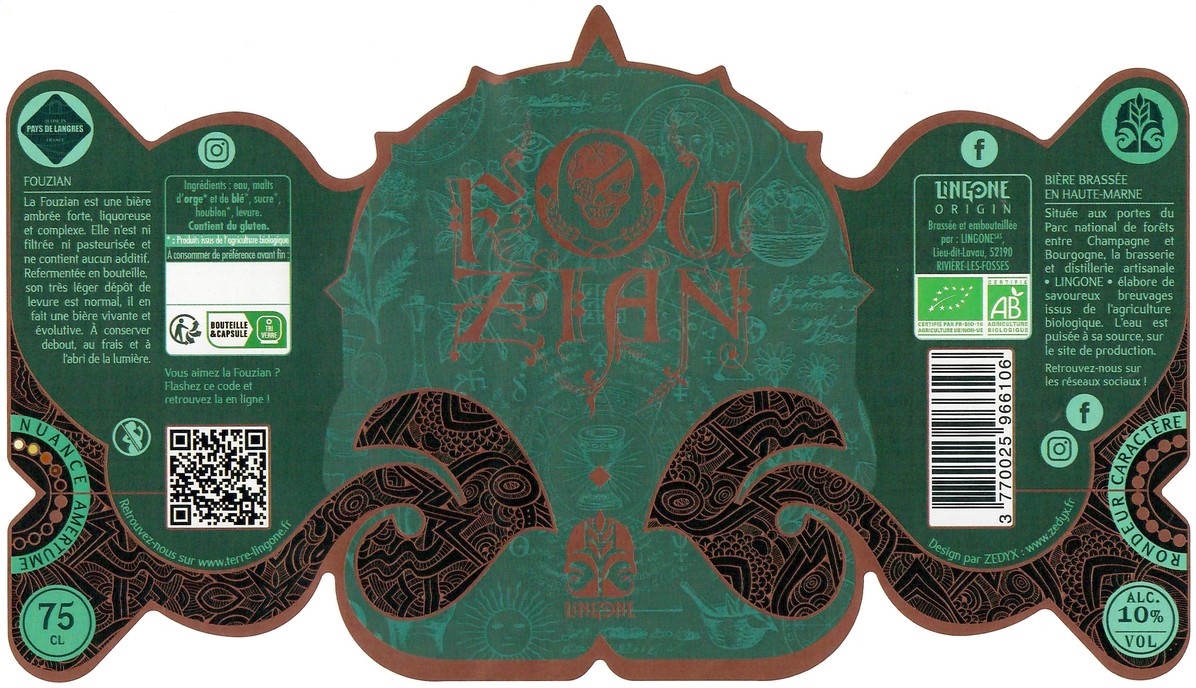 Etiquette BRASSERIE LINGONE 17