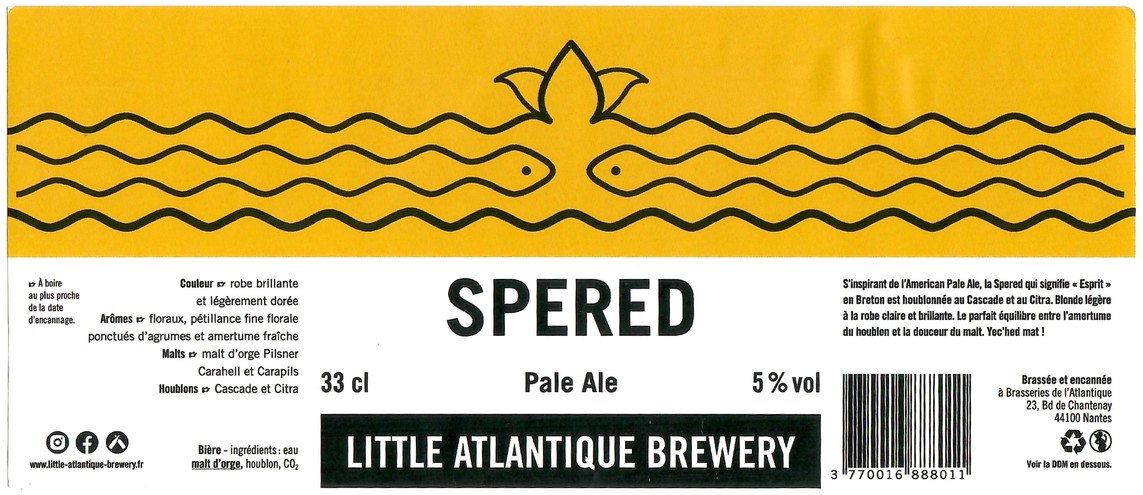 Etiquette BRASSERIE LITTLE ATLANTIQUE BREWERY 03