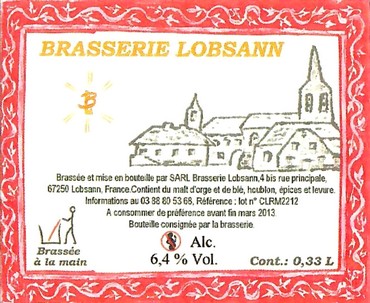 Etiquette BRASSERIE LOBSANN 56