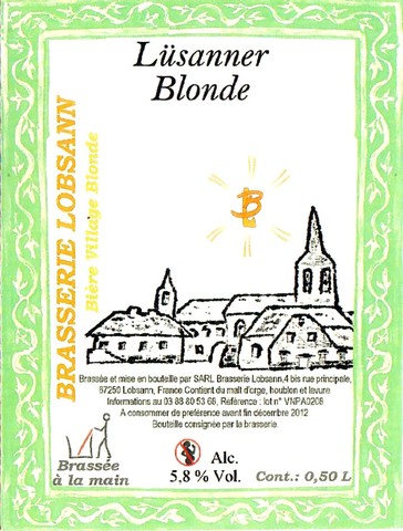 Etiquette BRASSERIE LOBSANN 61