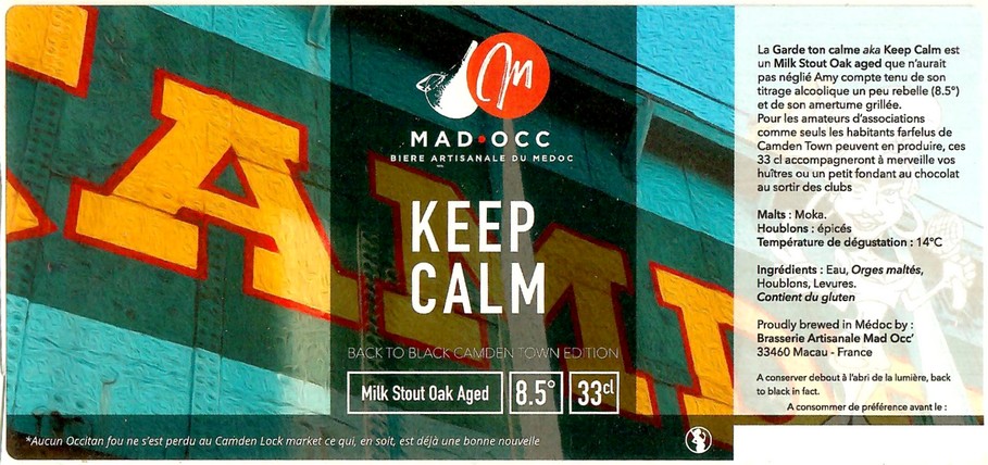 Etiquette BRASSERIE MAD OCC 09