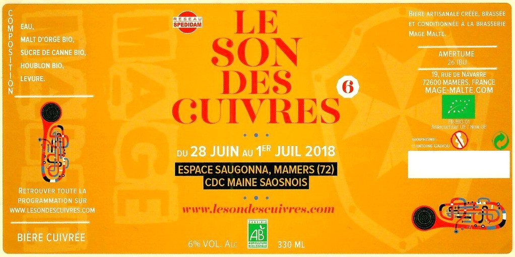Etiquette BRASSERIE MAGE MALTE 19