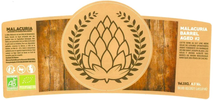 Etiquette BRASSERIE MALACURIA 06