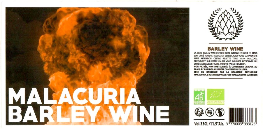 Etiquette BRASSERIE MALACURIA 08