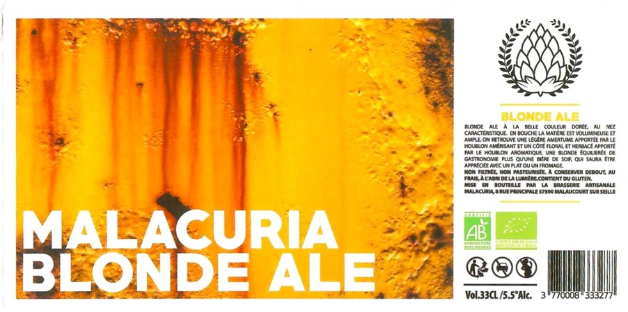 Etiquette BRASSERIE MALACURIA 09