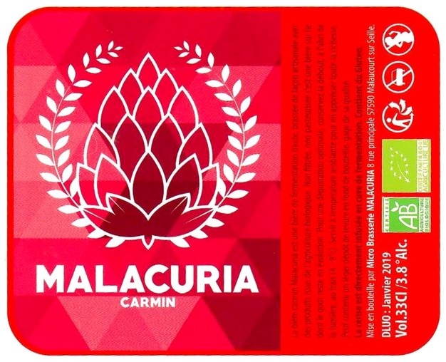 Etiquette BRASSERIE MALACURIA 14