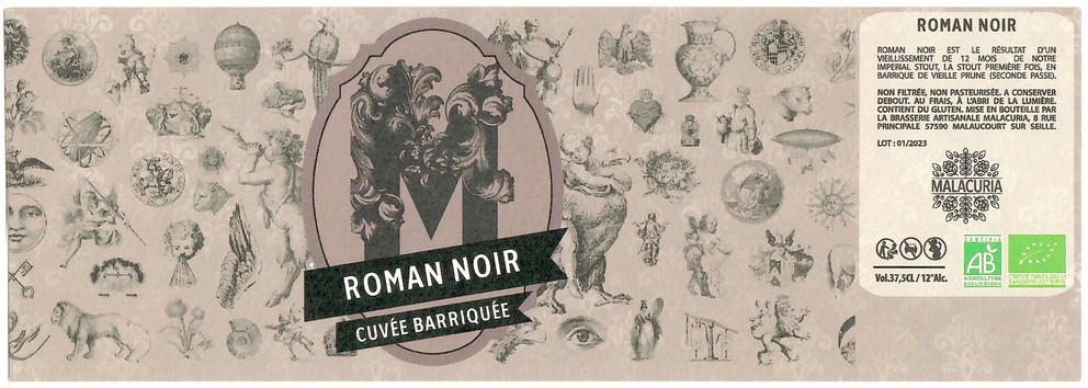 Etiquette BRASSERIE MALACURIA 18