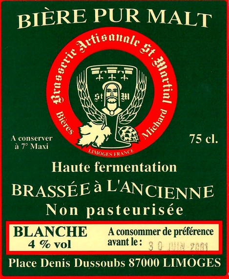 Etiquette BRASSERIE MICHARD 01