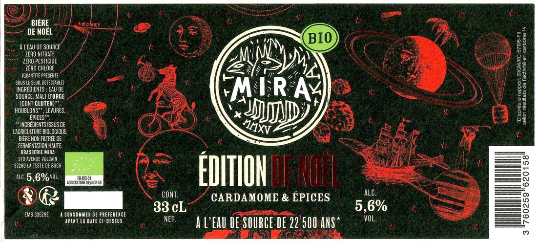 Etiquette BRASSERIE MIRA 30