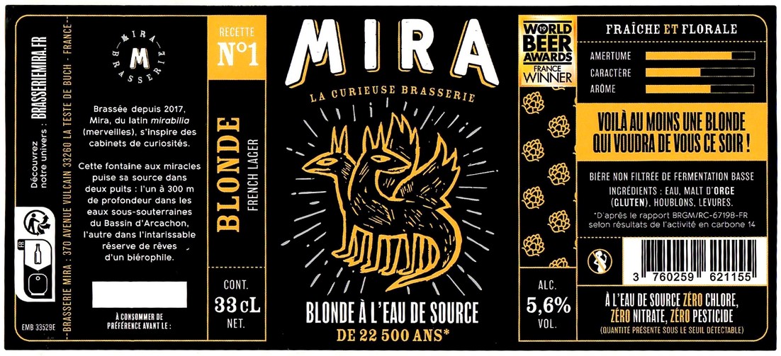 Etiquette BRASSERIE MIRA 32