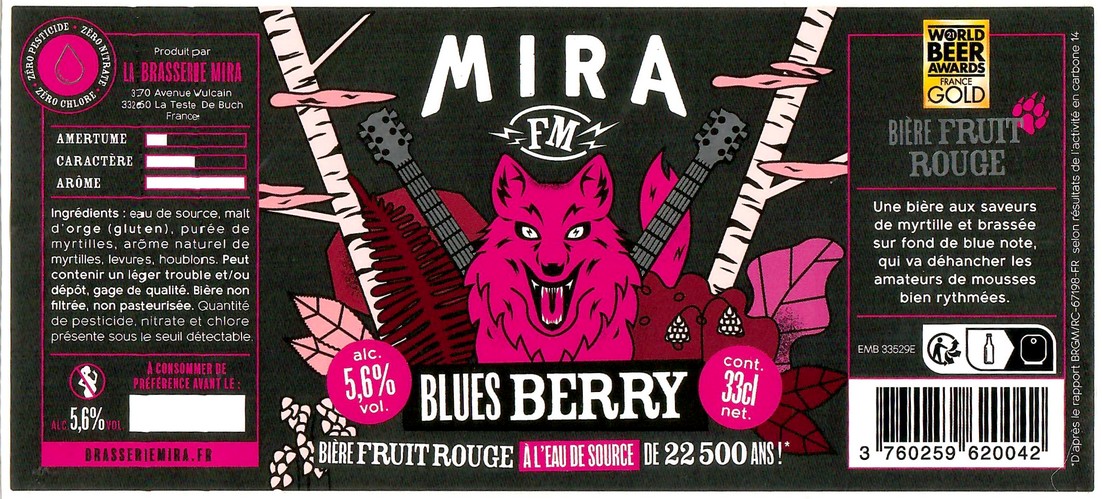 Etiquette BRASSERIE MIRA 35