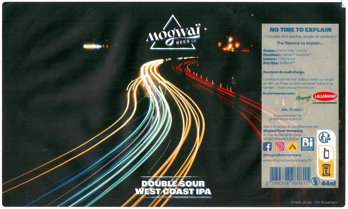 Etiquette BRASSERIE MOGWAI BEER CO 107