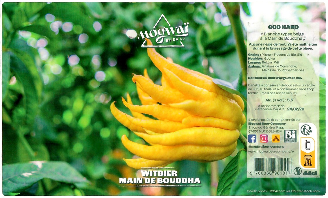 Etiquette BRASSERIE MOGWAI BEER CO 109