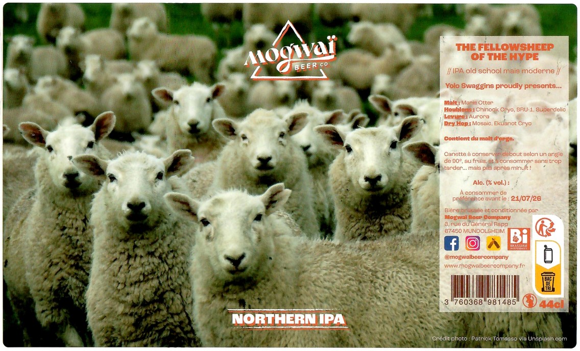 Etiquette BRASSERIE MOGWAI BEER CO 116