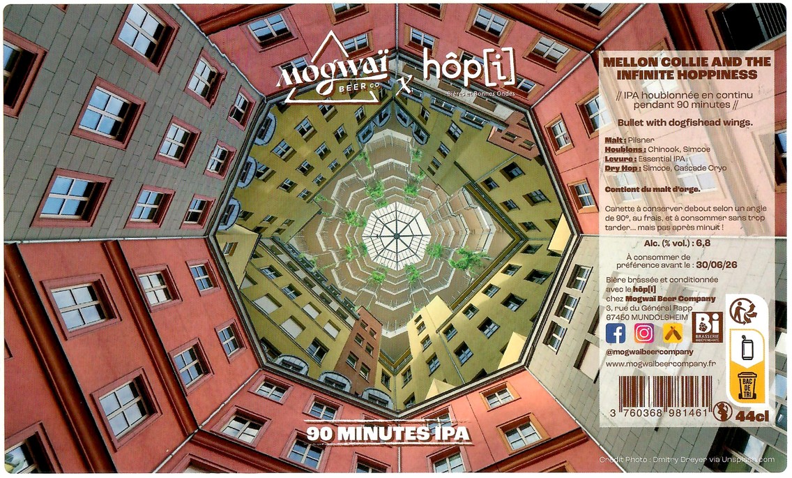 Etiquette BRASSERIE MOGWAI BEER CO 120