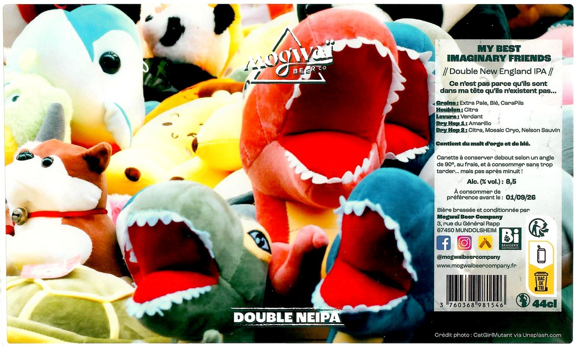 Etiquette BRASSERIE MOGWAI BEER CO 121