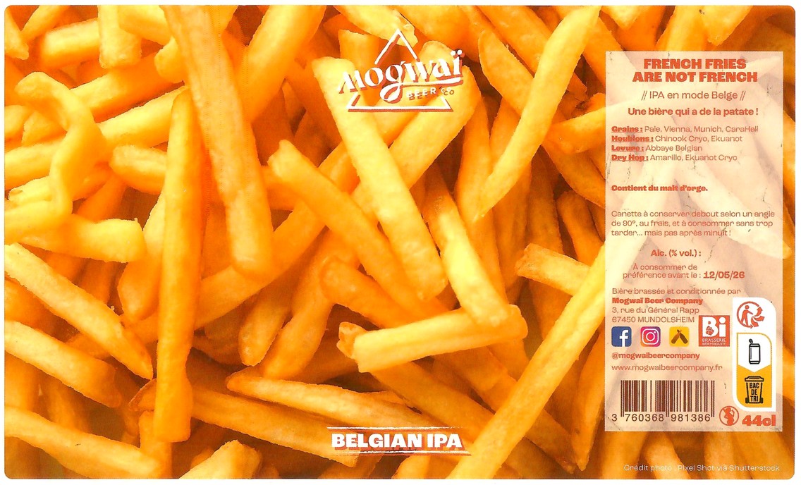 Etiquette BRASSERIE MOGWAI BEER CO 125