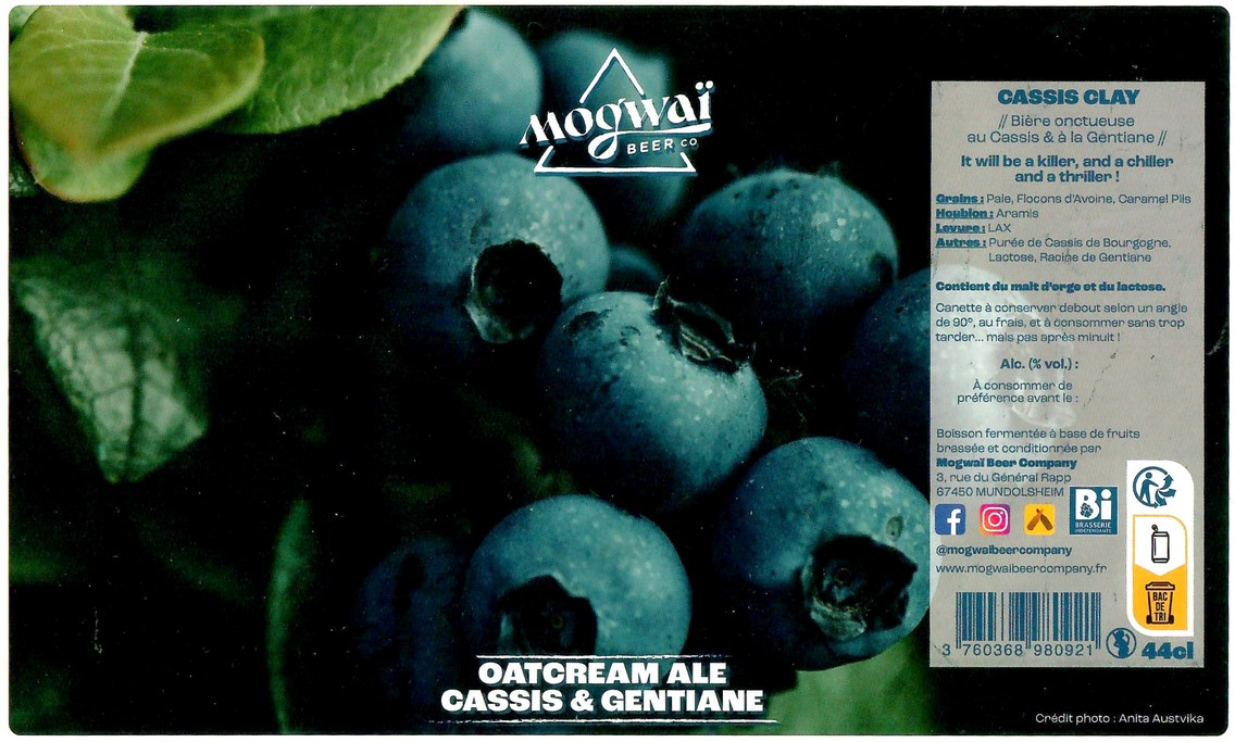 Etiquette BRASSERIE MOGWAI BEER CO 53