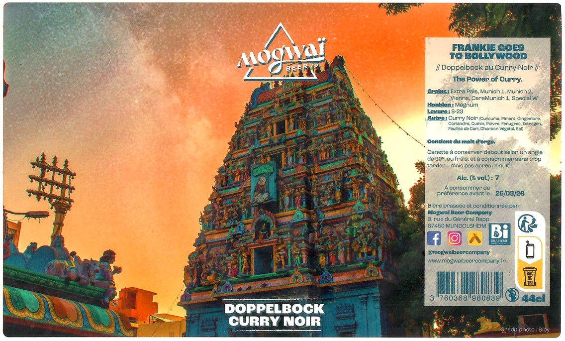 Etiquette BRASSERIE MOGWAI BEER CO 54